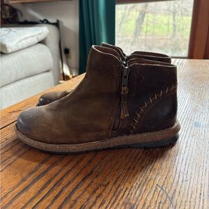 Born Brown Suede Ankle Booties